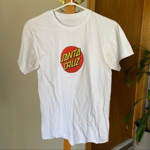 2/$30 || Santa Cruz White Tee